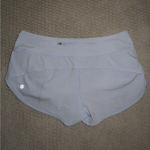 Lululemon speed up 2.5” shorts light blue size 6